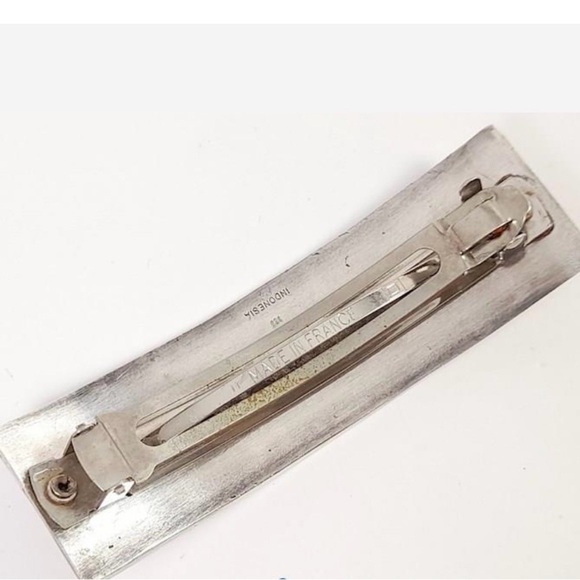 Vintage Sterling Silver French Hair Barrette - Picture 6 of 16